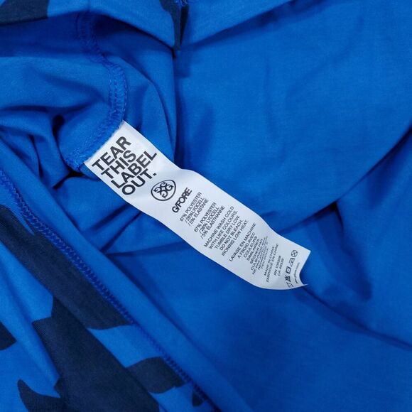 G/FORE Men’s Tonal Floral Luxe Quarter Zip Golf Pullover Blue Mid Layer Size XL - Picture 4 of 8